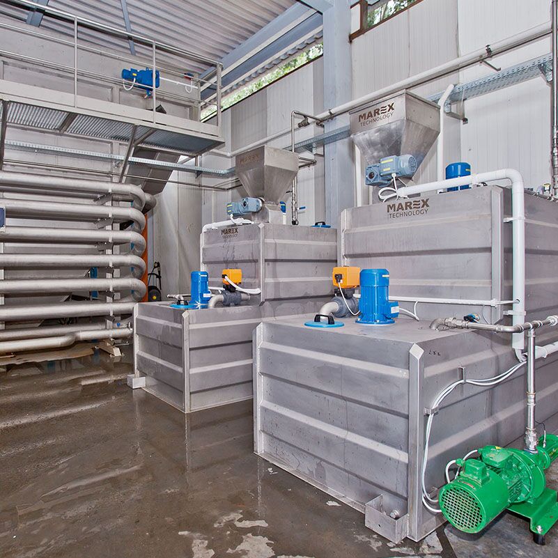 Automatyczna stacja piętrowa przygotowania roztworu polielektrolitu 2 Stacje dozowania polielektrolitu - obrazek 1